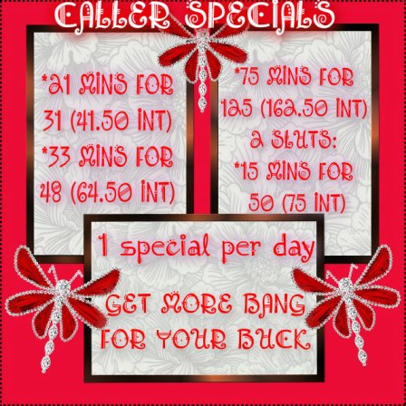 chubby phone sex specials